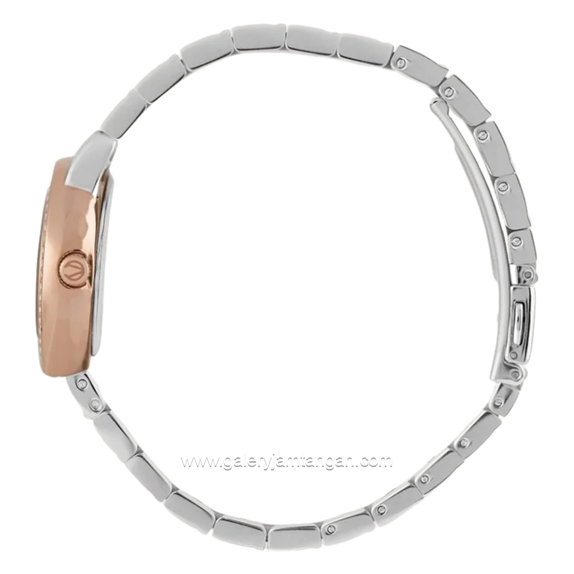 CHRIST VERRA ELORA CV 51128L-14 Silver Rosegold Stainless Steel Strap