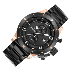 EXPEDITION E 6381 MCBBRBA1 Chronograph Black Rosegold Stainless Steel Strap