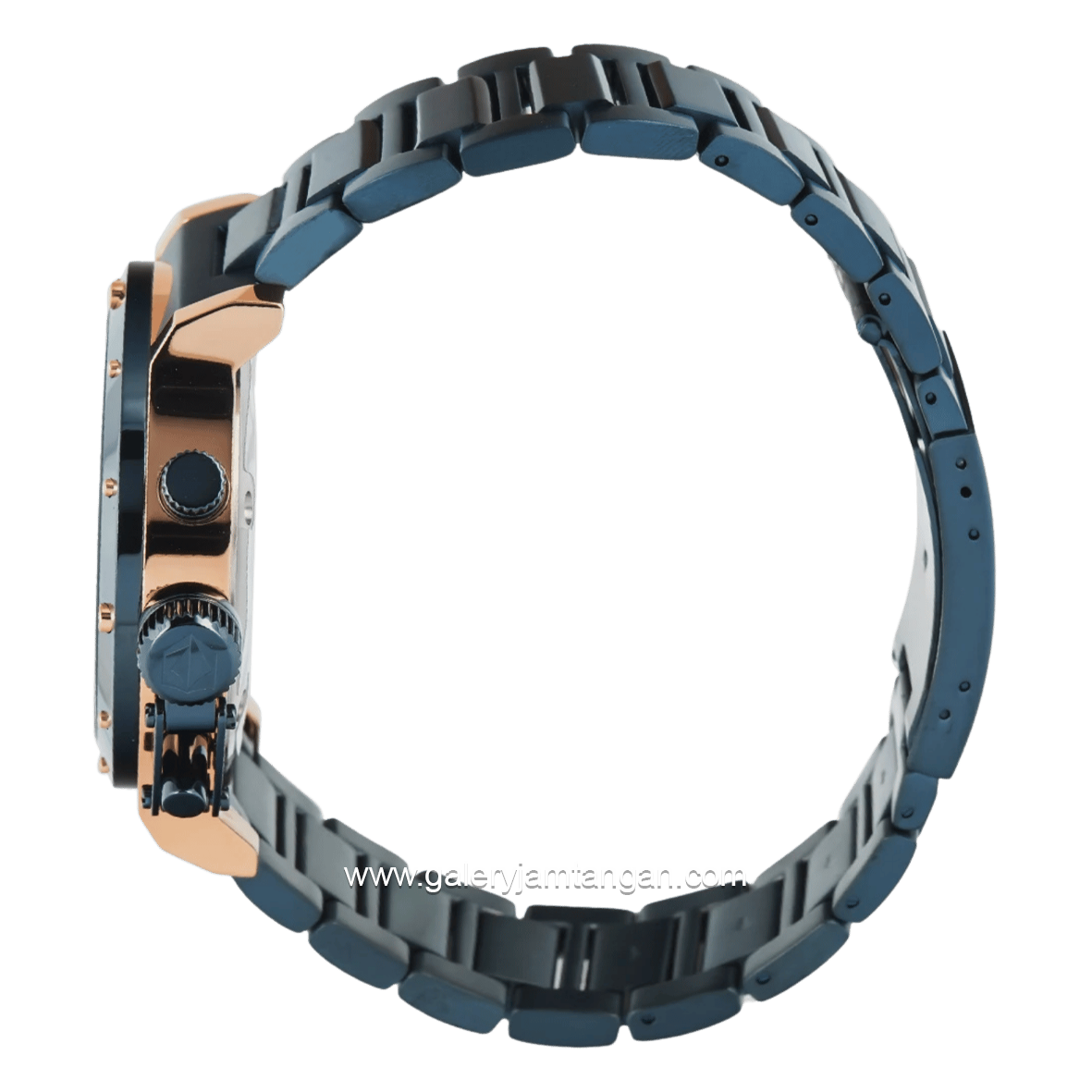 EXPEDITION E 6381 MCBURBU1 Chronograph Blue Rosegold Stainless Steel Strap