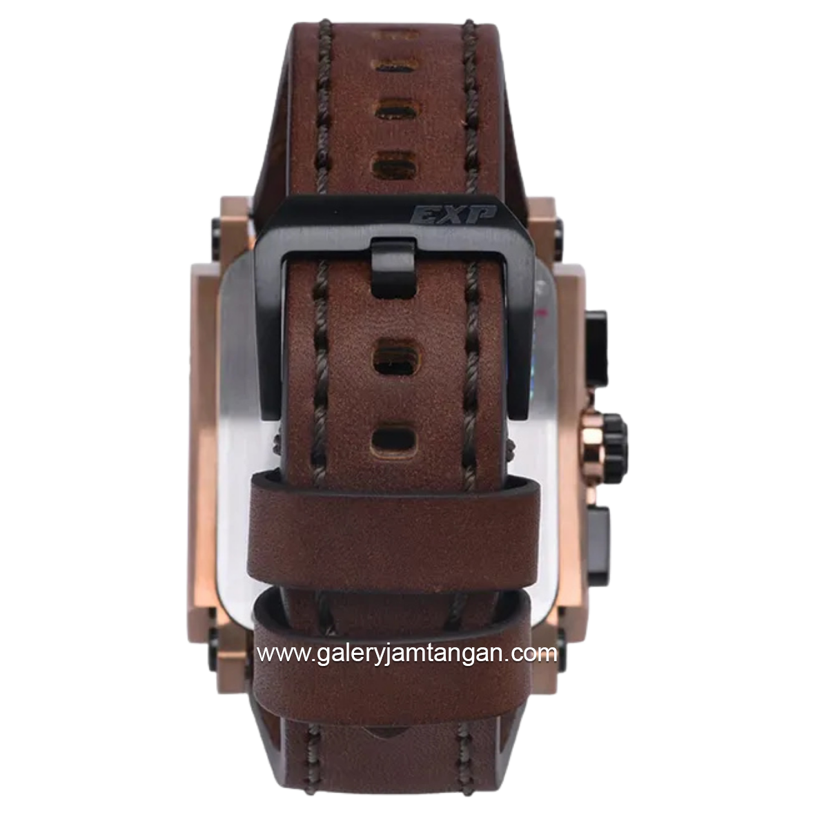 EXPEDITION E 6731 GC Brown Rosegold Chronograph Leather Strap