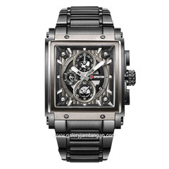 EXPEDITION E 6731 MC Black Chronograph Stainless Steel Strap
