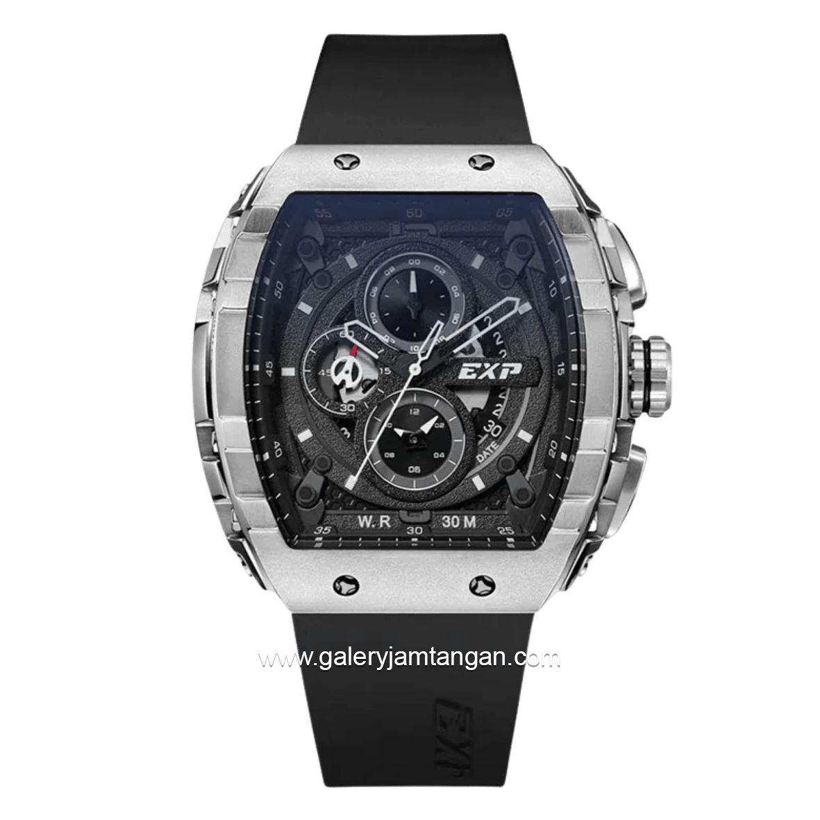 EXPEDITION E 6782 MC RSSBASL Chronograph Black Silver Rubber Strap