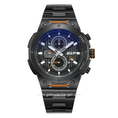 Expedition E 6837 M Chronograph Black Orange Stainless Steel
