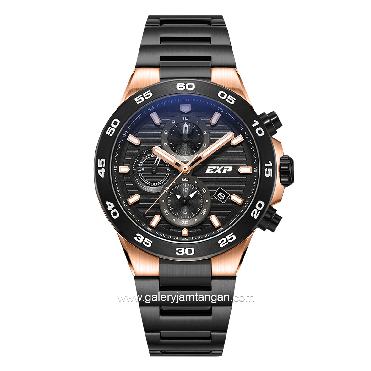 Expedition E 6848 Black Rosegold Stainless Steel