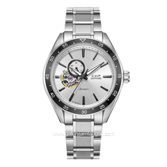 Expedition E 6858 M Silver Dial White Automatic Stainless Steel Free Leather Strap