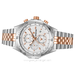 Expedition E 6870 MC Silver Rosegold Dial White Stainless Steel