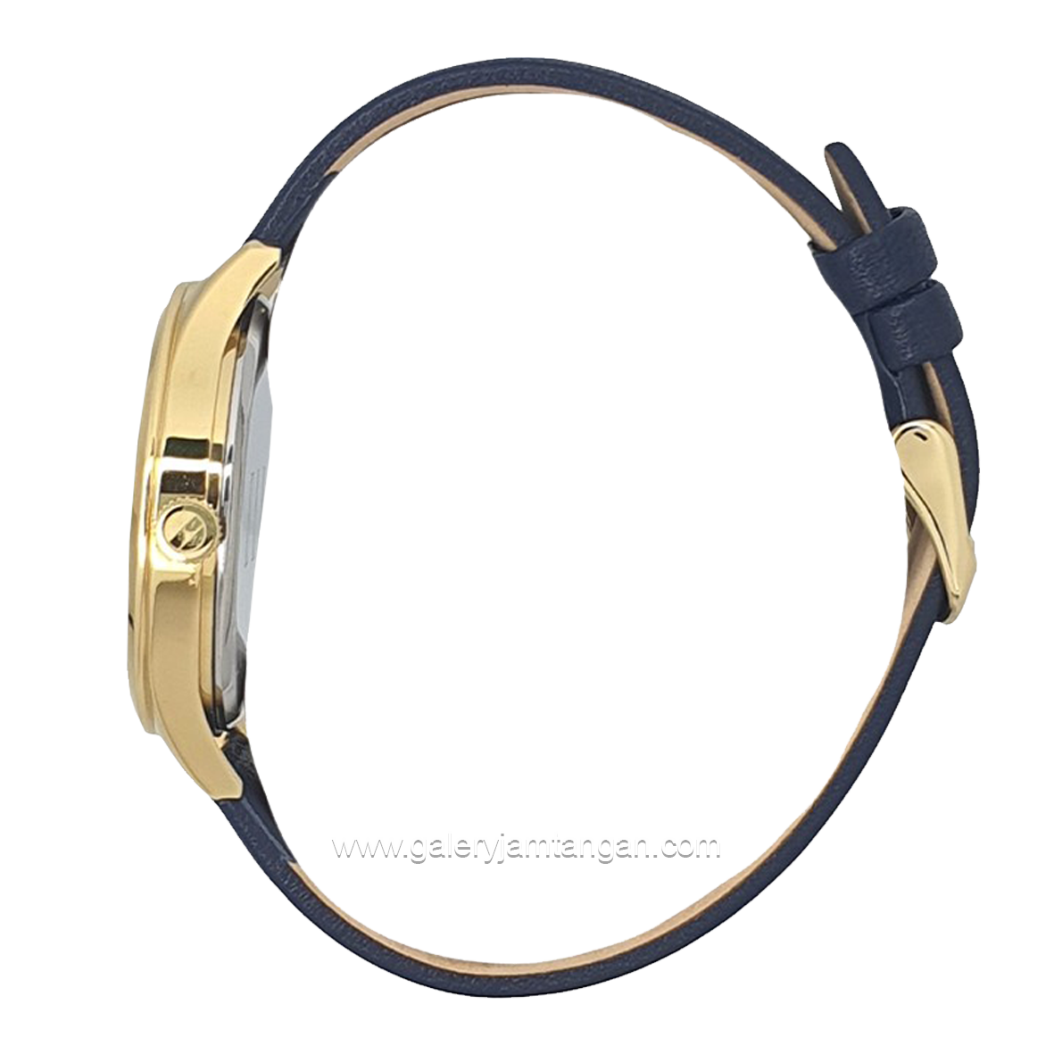 ELLE EL007-1G04L04 Blue Gold Leather Strap
