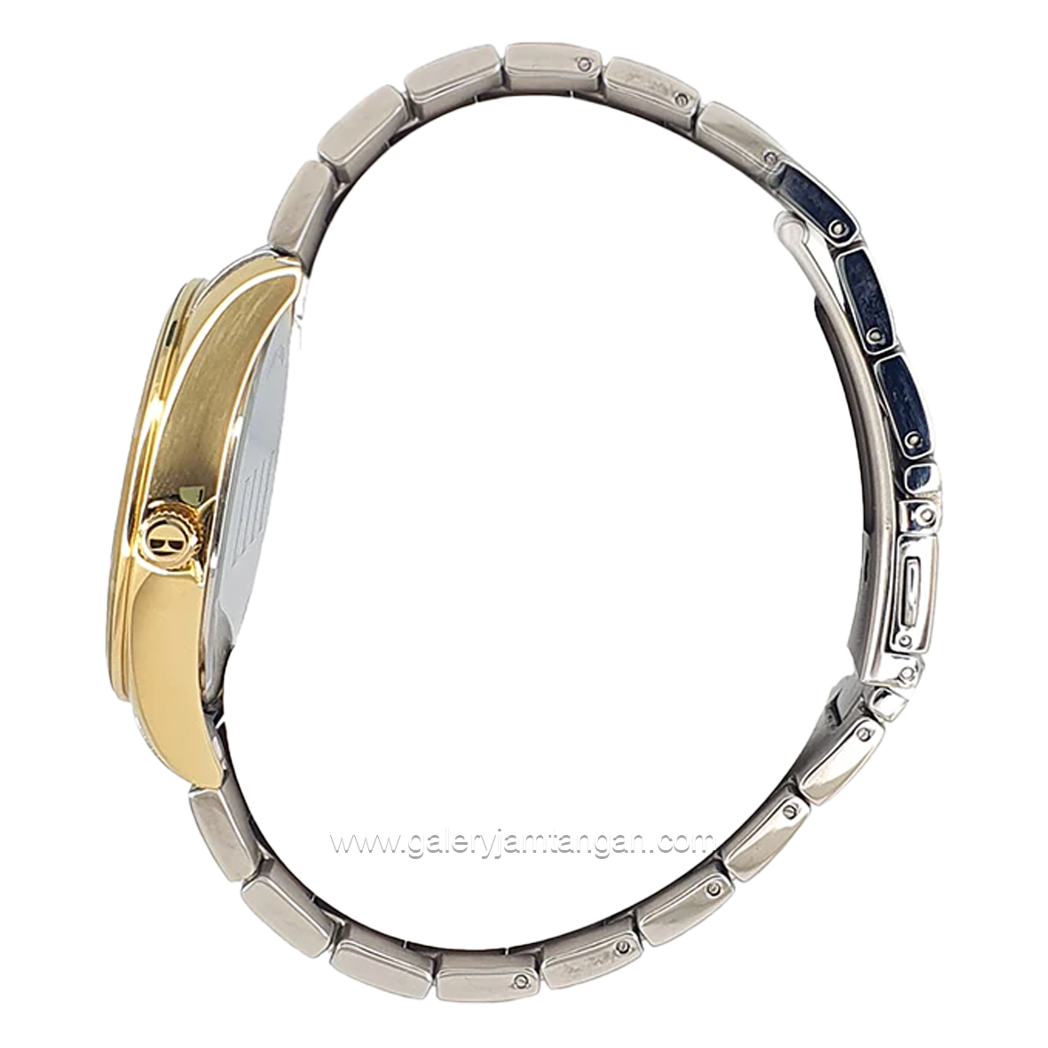 ELLE EL001-1G02B02 Silver Gold Dial White Stainless Steel Strap