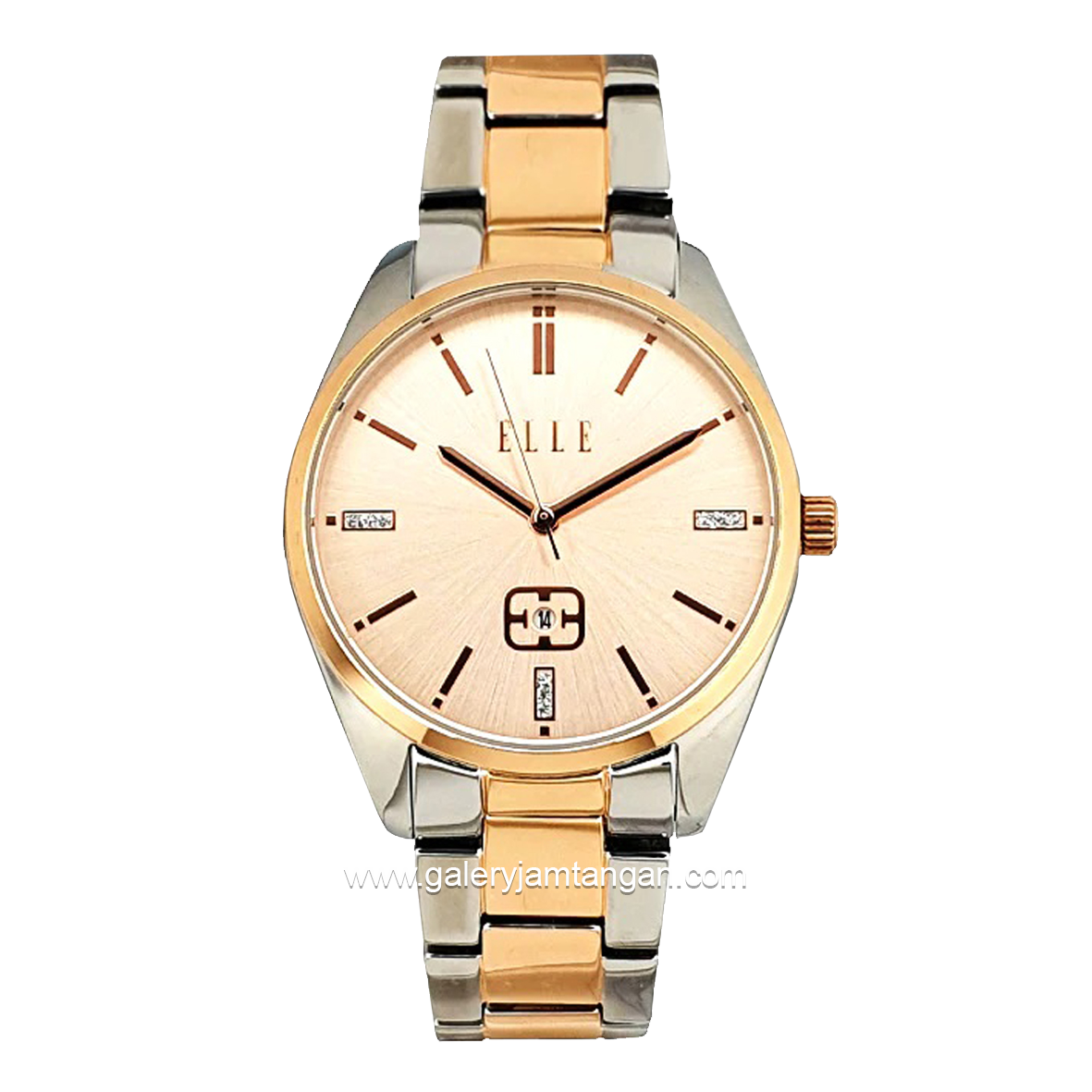ELLE EL001-1SRG12B18 Silver Rosegold Stainless Steel