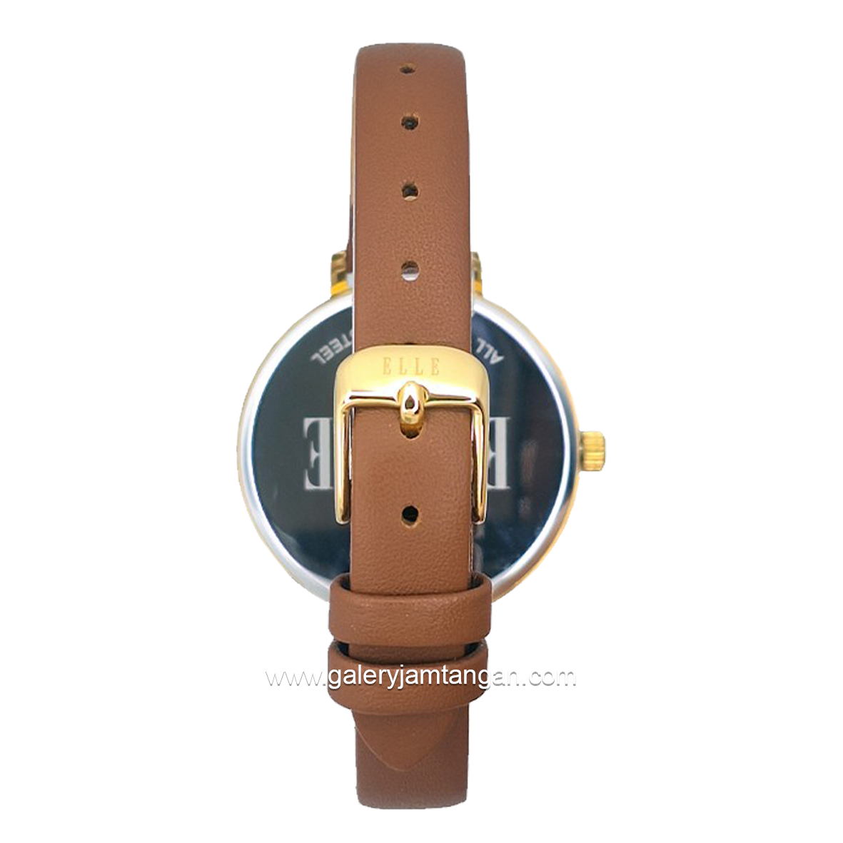ELLE EL002-1G02L05 Brown Dial White Leather Strap