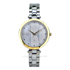 ELLE EL004-1G02B02 Silver Gold Dial White Stainless Steel