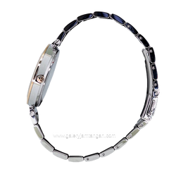 ELLE EL004-1RG02B02 Silver Dial White Stainless Steel Strap