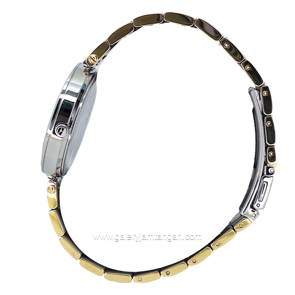 ELLE EL004-1S10B16 Silver Gold Stainless Steel Strap