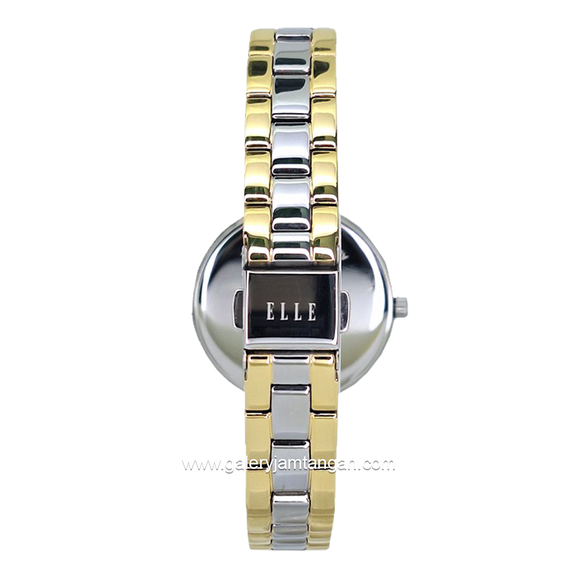 ELLE EL004-1S10B16 Silver Gold Stainless Steel Strap