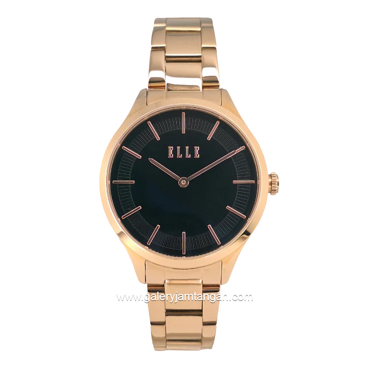 ELLE EL006-1RG03-B12 Rosegold Dial Black Stainless Steel