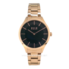 ELLE EL006-1RG03-B12 Rosegold Dial Black Stainless Steel