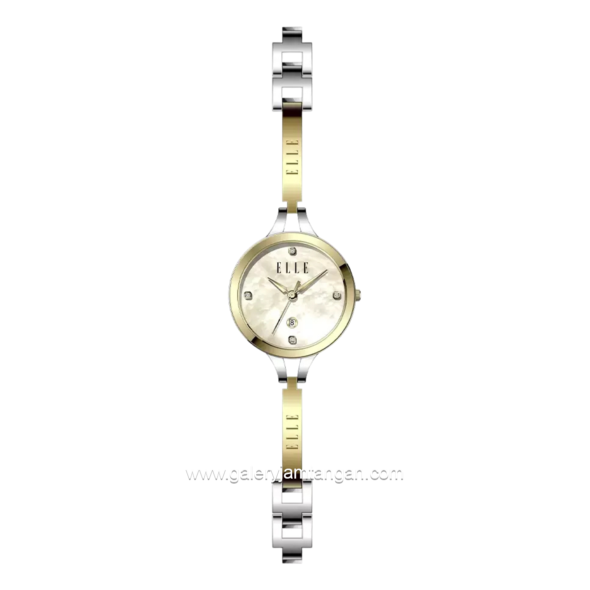 ELLE EL009-3G10B16 Silver Gold Stainless Steel