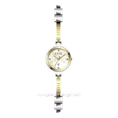ELLE EL009-3G10B16 Silver Gold Stainless Steel