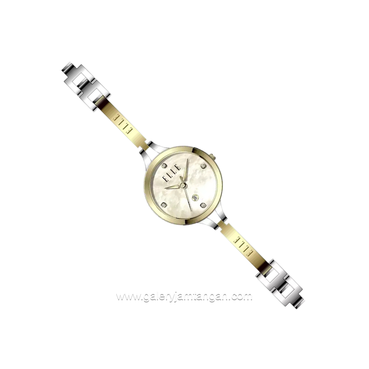 ELLE EL009-3G10B16 Silver Gold Stainless Steel
