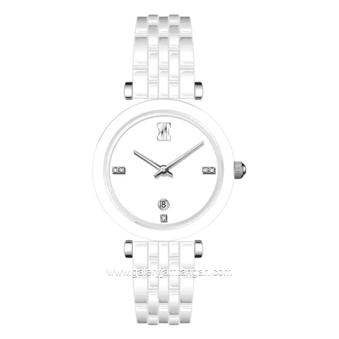 ELLE EL011-3CE01C01 White Ceramic Strap
