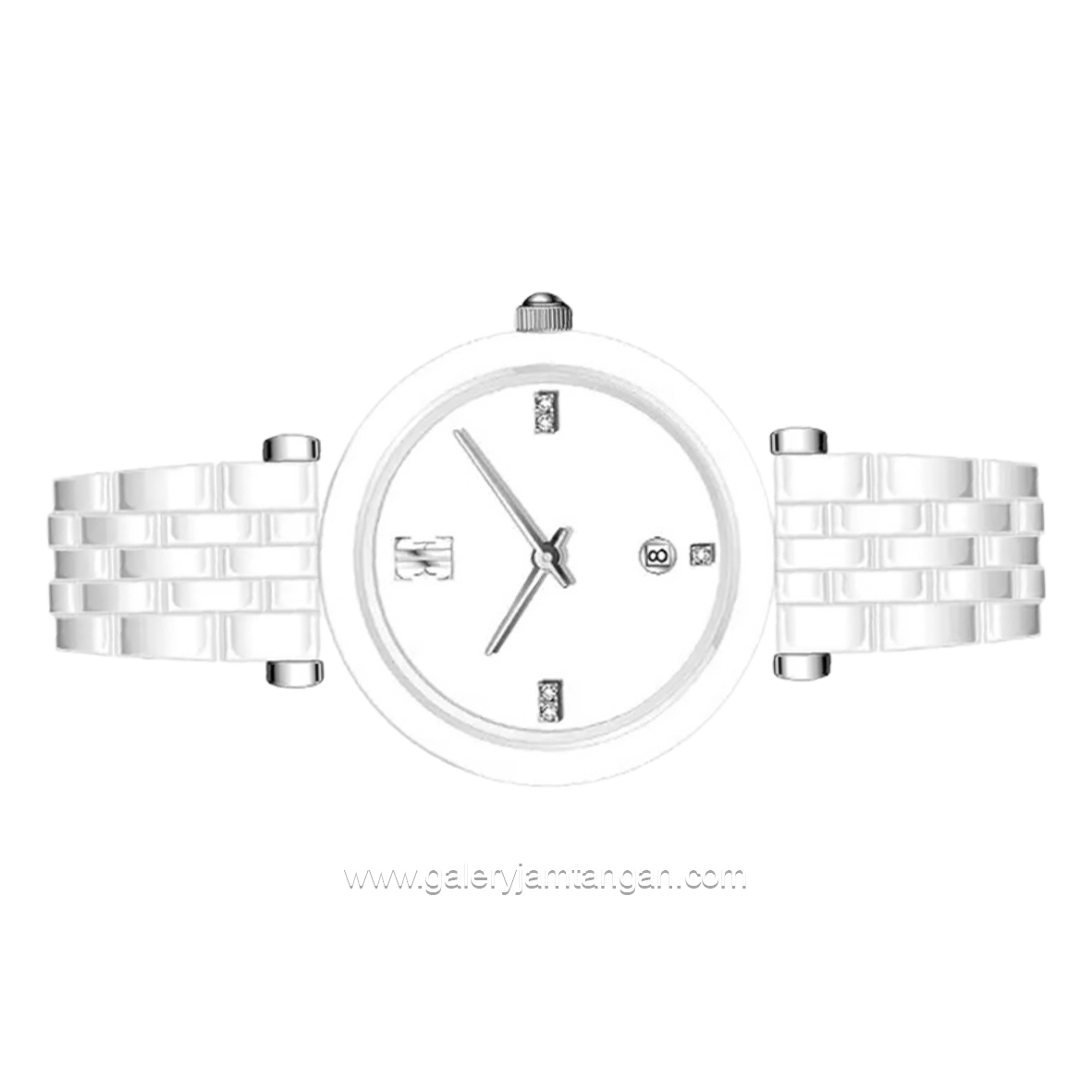 ELLE EL011-3CE01C01 White Ceramic Strap