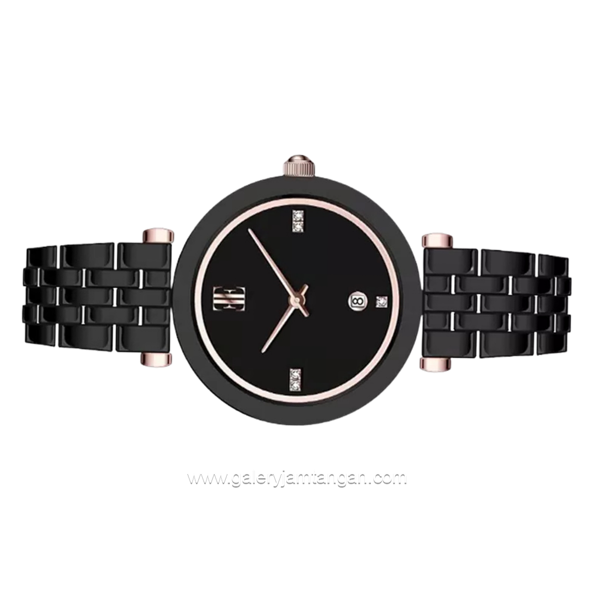 ELLE EL011-3CE03C03 Black Ceramic Strap