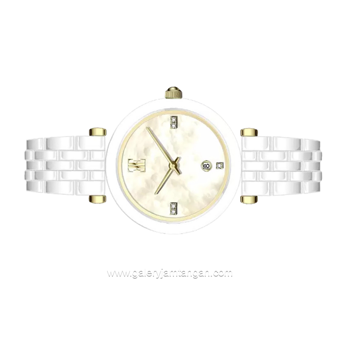 ELLE EL011-3CE10C01 White Ceramic Strap
