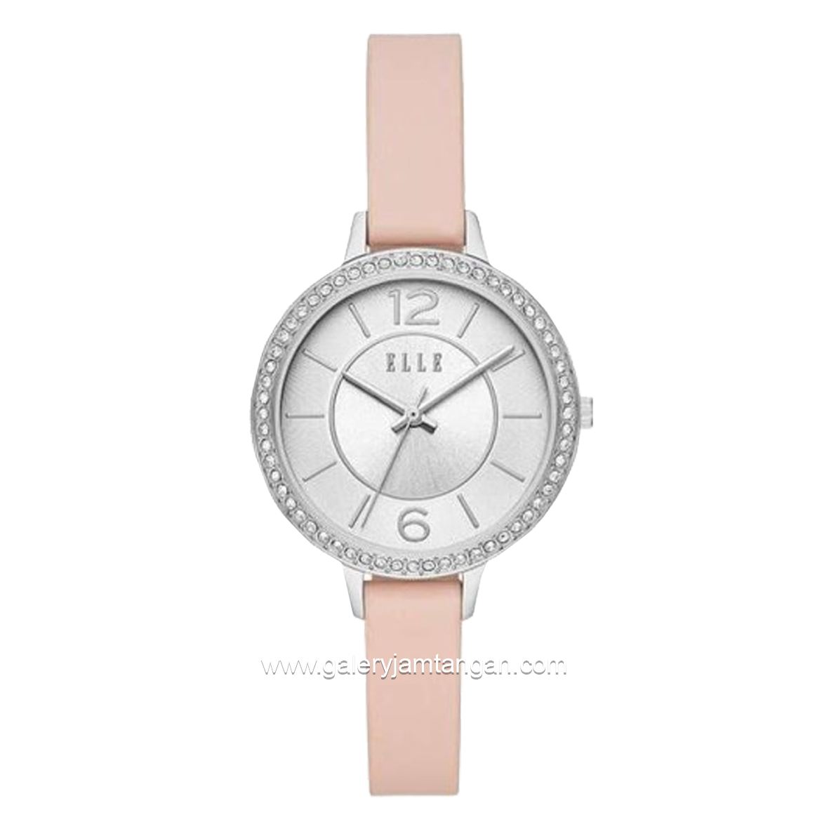 ELLE ELL25007 Laddies Pink Silver Leather Strap