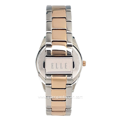 ELLE EL001-1S04B18 Silver Gold Dial Blue Stainless Steel