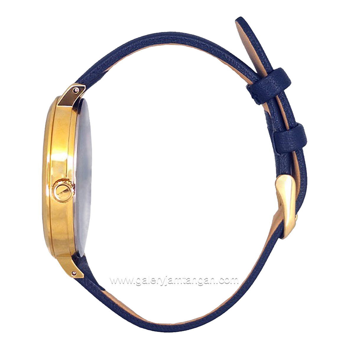 ELLE EL002-1G04L04 Blue Gold Leather Strap