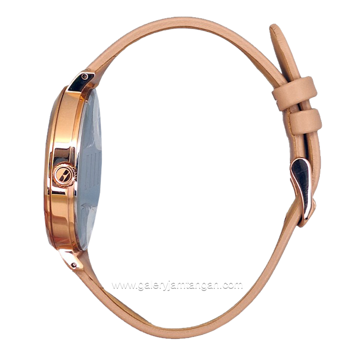 ELLE EL002-1RG02L11 Brown Dial White Leather Strap