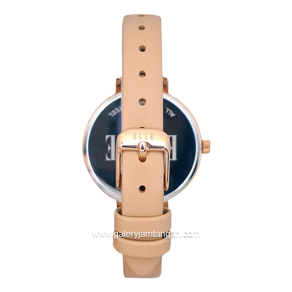 ELLE EL002-1RG02L11 Brown Dial White Leather Strap