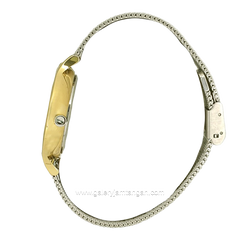 ELLE EL003-1G02M02 Silver Gold Dial White Shandrop Strap