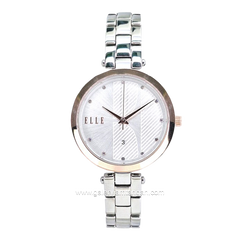 ELLE EL004-1RG02B02 Silver Dial White Stainless Steel Strap