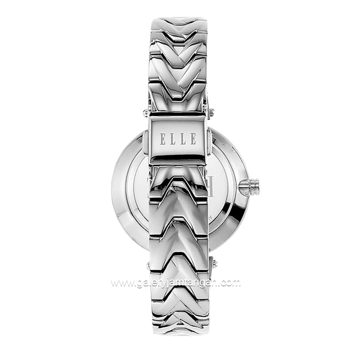 ELLE ELL21041 Laddies Silver Black Dial Black Stainless Steel Strap