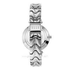 ELLE ELL21041 Laddies Silver Black Dial Black Stainless Steel Strap