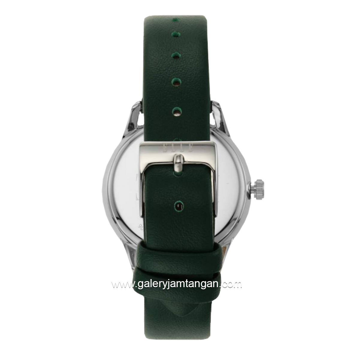 ELLE ELL21044 Laddies Green Silver Dial Green Leather Strap