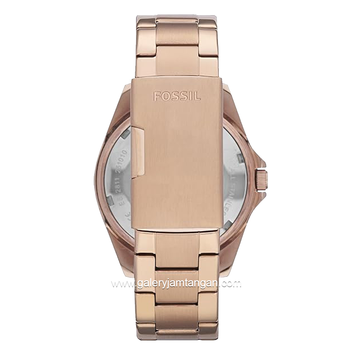 FOSSIL RILEY ES2811 Multifunction Rose Gold Dial Rose Gold Stainless Steel Strap