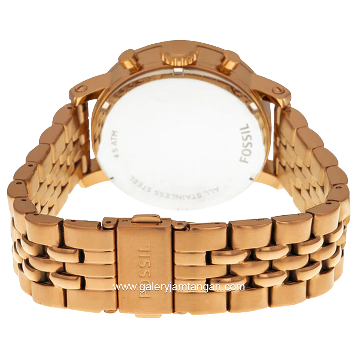 FOSSIL ES3494 Boyfriend Chronograph Brown Dial Rose Gold Stainless Steel Strap