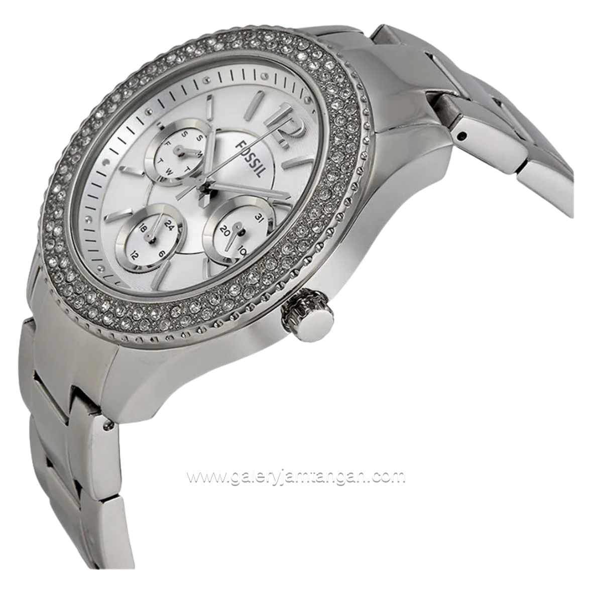 FOSSIL STELLA ES3588 Chronograph Full Silver Stainless Steel