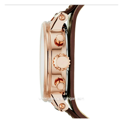 FOSSIL ES3616 Original Boyfriend Chronograph Raisin Leather Strap