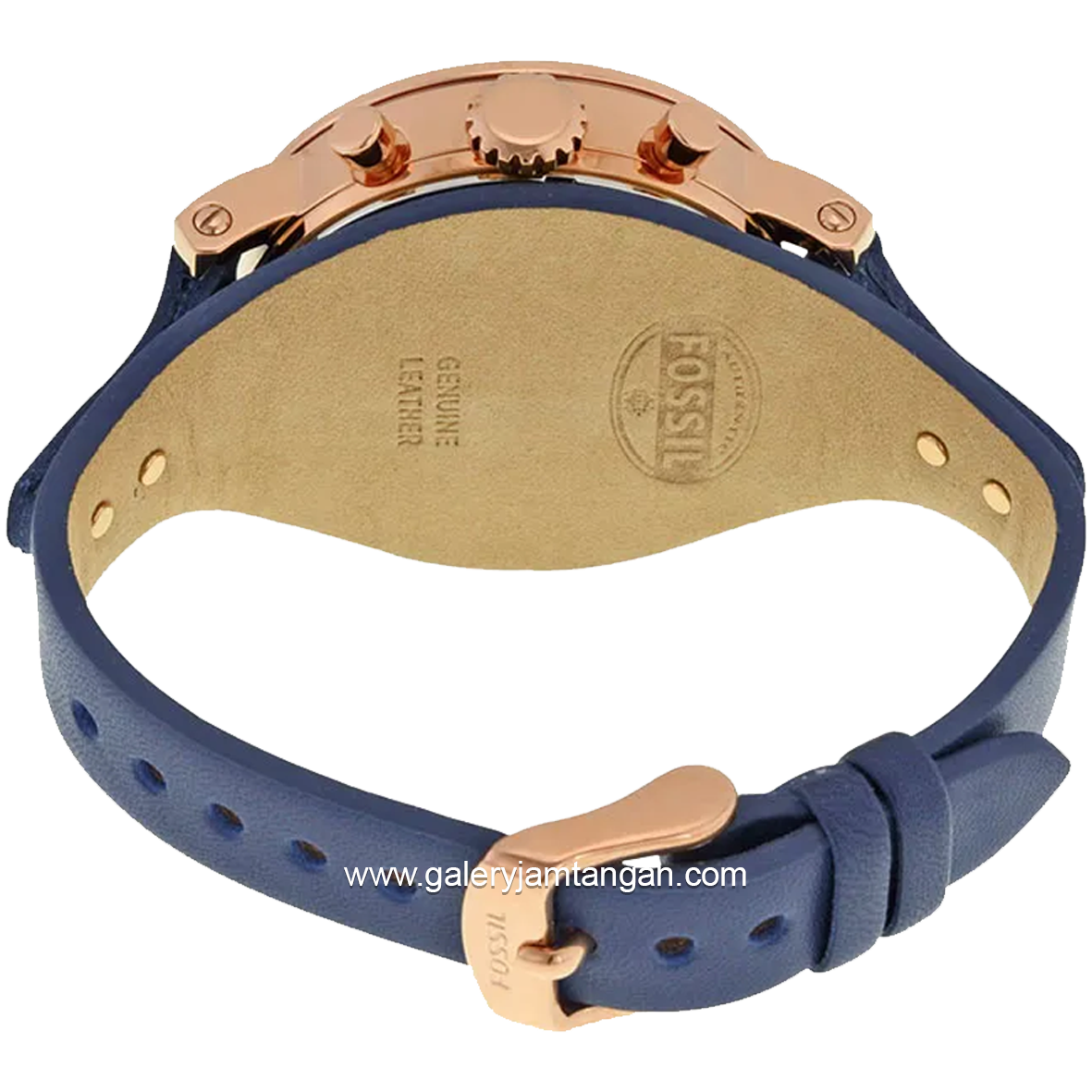 FOSSIL ES3838 Boyfriend Chronograph Blue Leather Strap