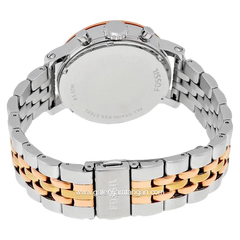 FOSSIL ES3840 Boyfriend Chronograph Silver Dial Tri- Tone Ladies Stainless Steel Strap