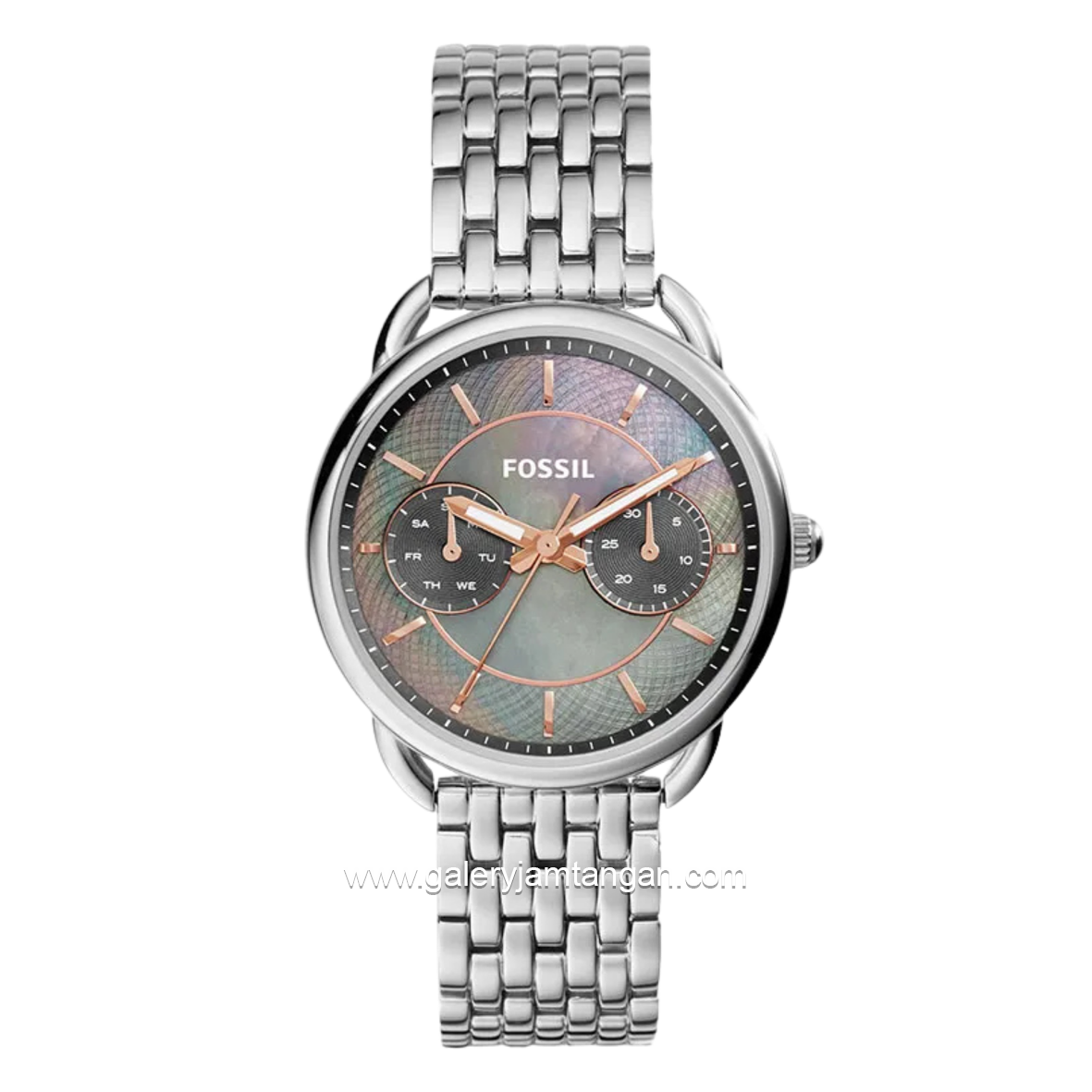 FOSSIL TAILOR ES3911 Silver Dial Black MOP Stainless Steel