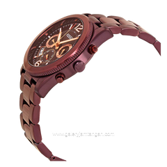 FOSSIL ES4110 Ladies Perfect Boyfriend Wine Dial Stainless Steel Strap