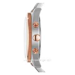 FOSSIL SCARLETTE ES4135 Ladies Silver Dial Dual Tone Stainless Steel Strap