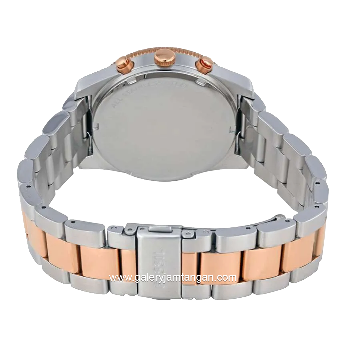 FOSSIL SCARLETTE ES4135 Ladies Silver Dial Dual Tone Stainless Steel Strap