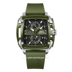 Expedition E 3008 G Chronograph Full Green Rubber Strap