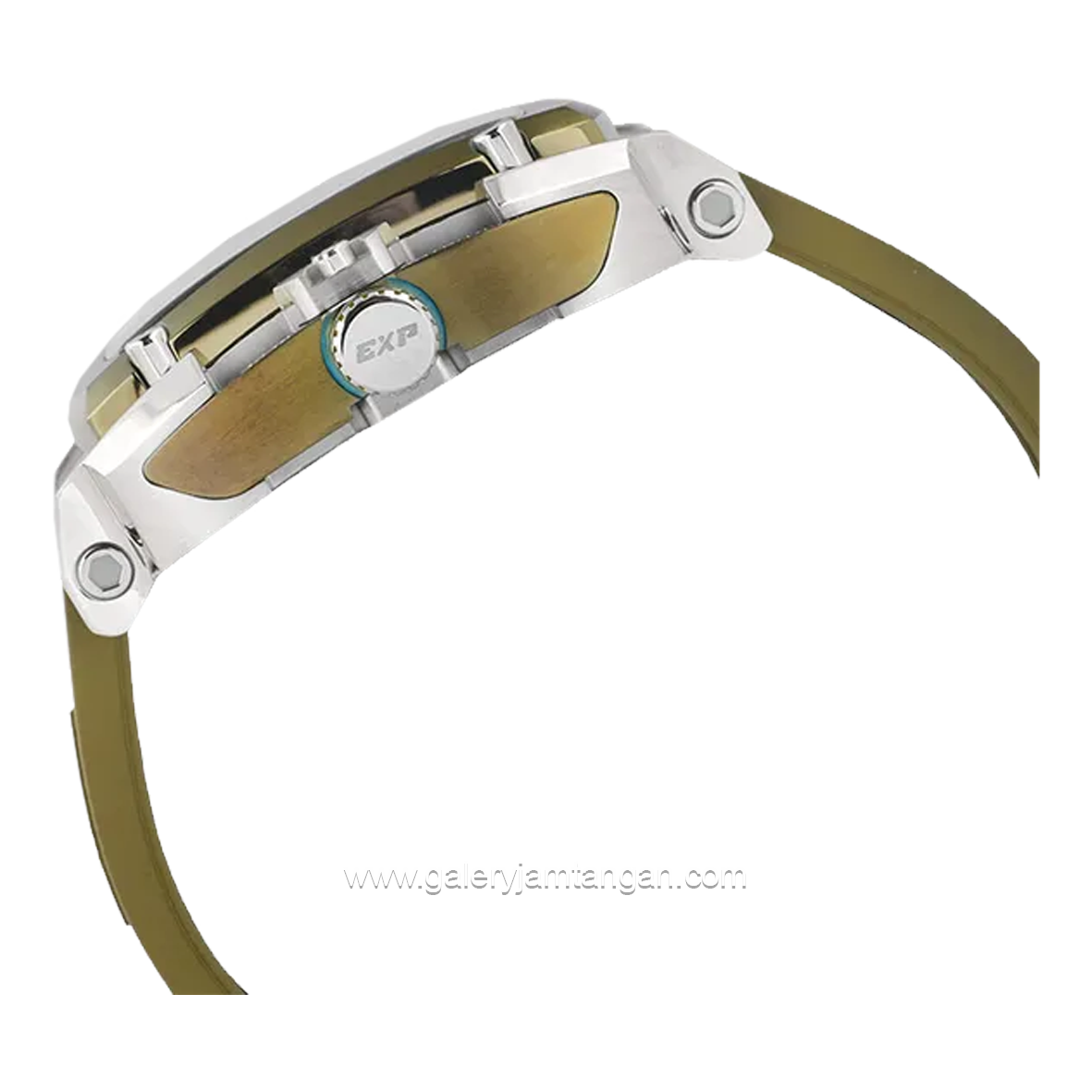 Expedition E 3008 G Chronograph Full Green Rubber Strap