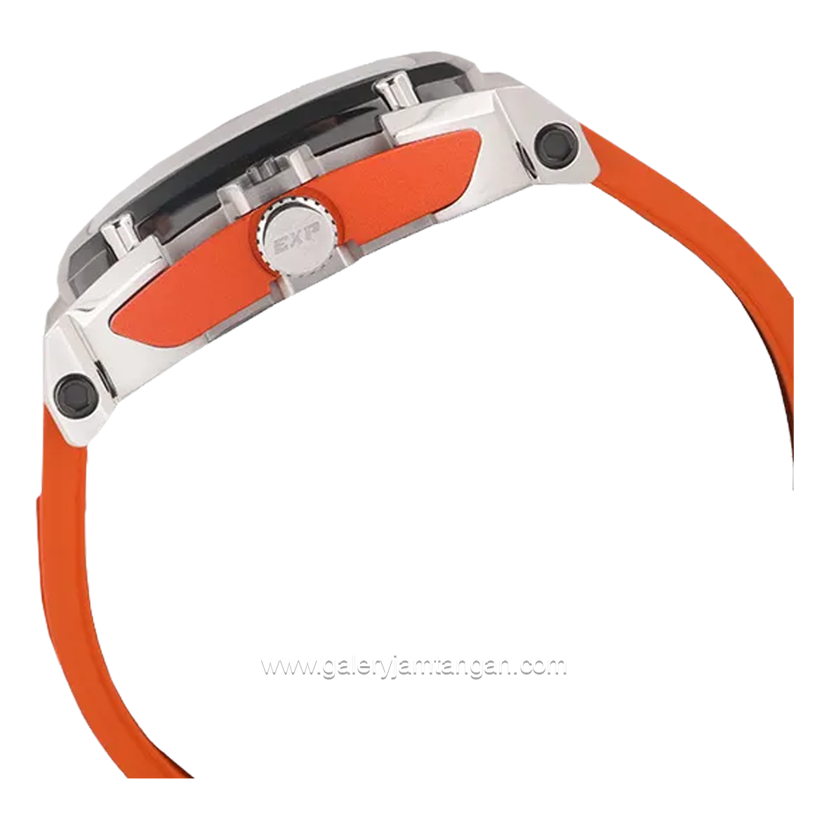Expedition E 3008 G Chronograph Orange Dial Black Rubber Strap